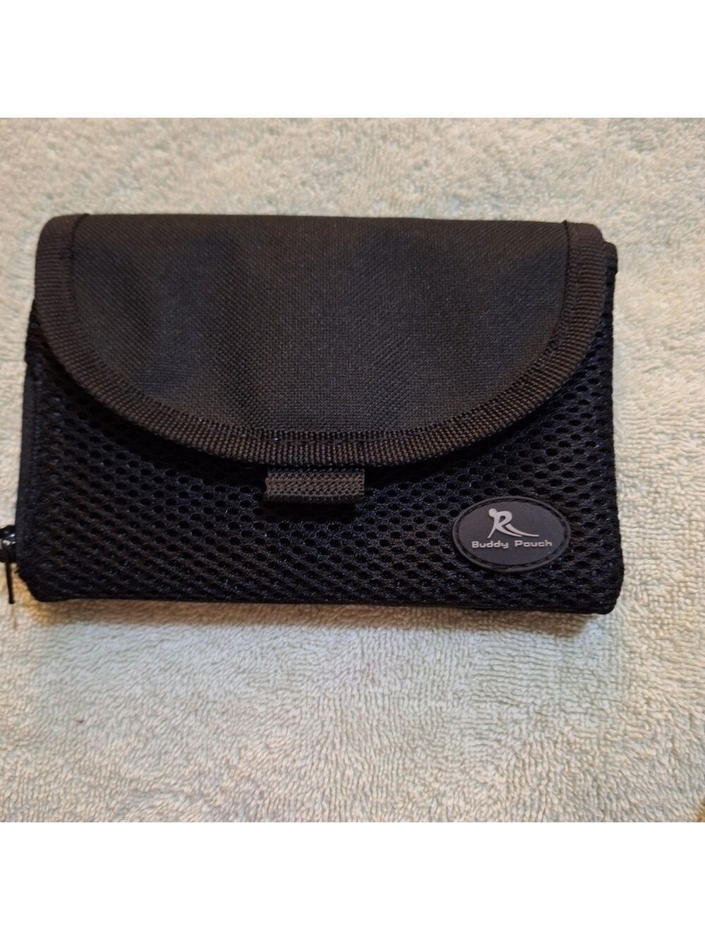 Buddy Pouch Black with Mesh Design